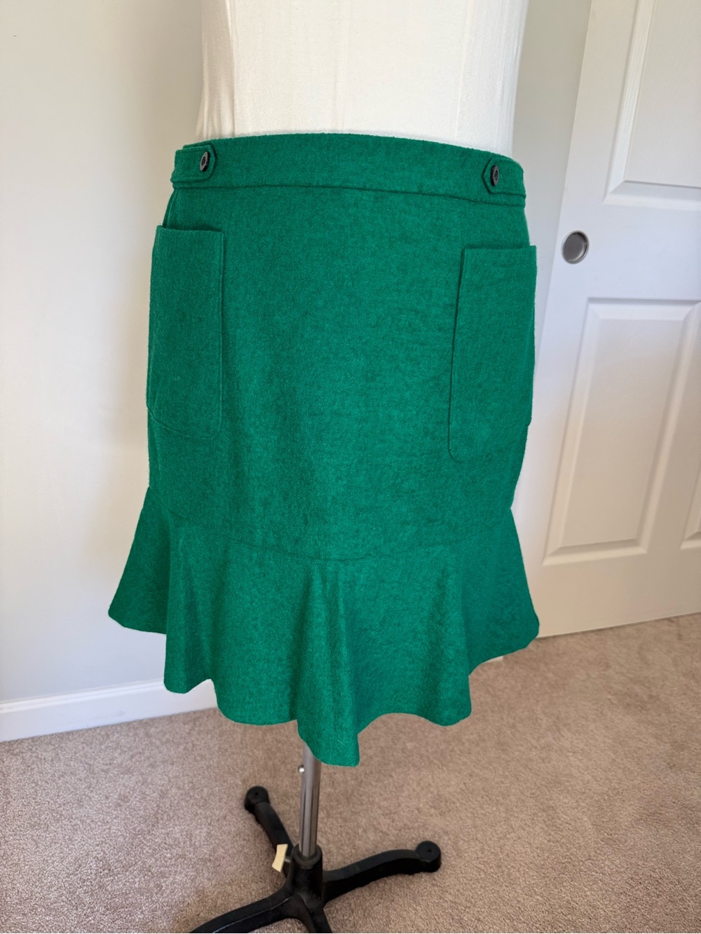 Anthropologie MAEVE Green Skirt